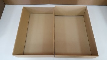 Самосборная коробка картонная с крышкой